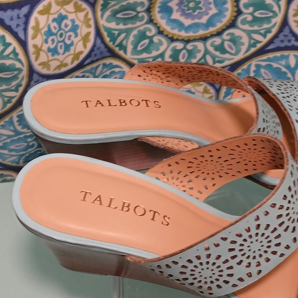 Talbots Leather Wedge Sandals - Picture 5 of 7
